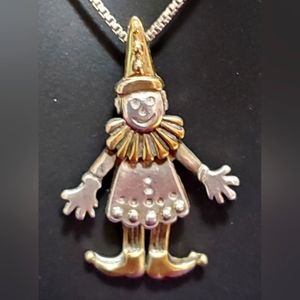 Beautiful sterling silver happy clown